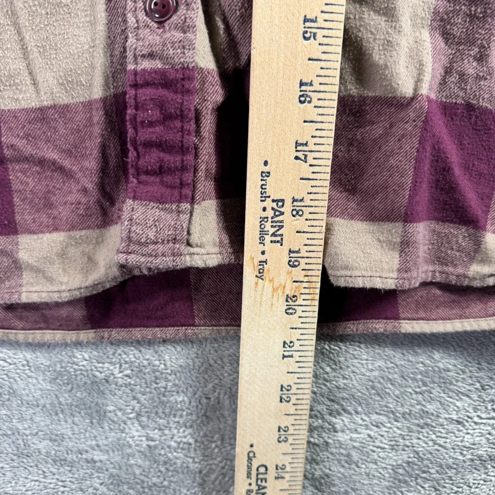 GAP Kids Boys XL 12 Red Plaid Flannel Button Down Long Sleeve Shirt Cotton